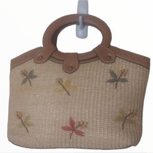 FOSSIL Vintage Mini Spring Straw Woven Tote